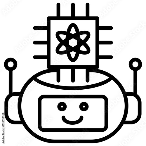 Artificial Intelligence Line Icon