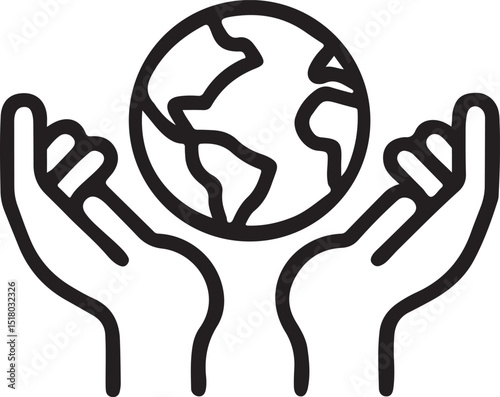 Human hand gently nurtures a tree, symbolizing the thoughtful global concept of growth and sustainable design