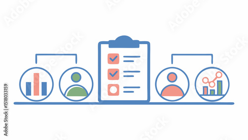 Data Insights Analysis Checklist and Business Performance Graph Metrics and Teamwork Strategy Success Review