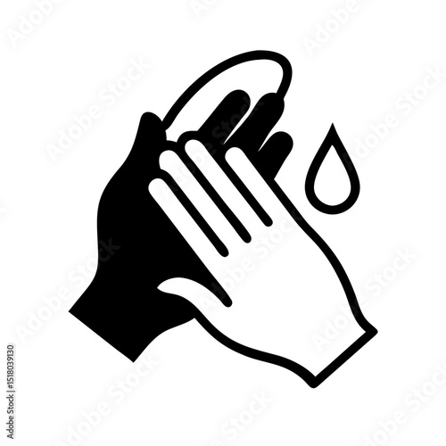 Hand symbols represent different feelings. Vector  