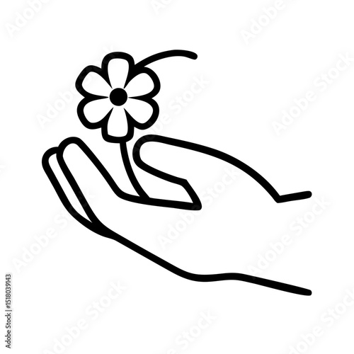 Hand symbols represent different feelings. Vector  