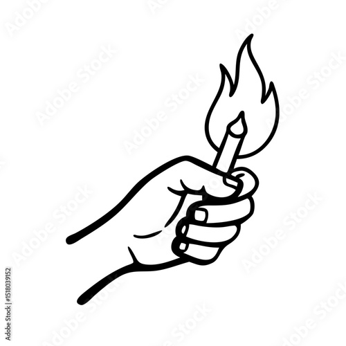 Hand symbols represent different feelings. Vector  