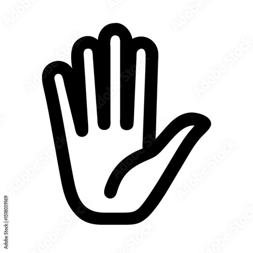 Hand symbols represent different feelings. Vector  