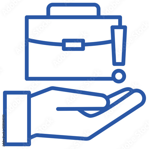 Command Blue Line Icon