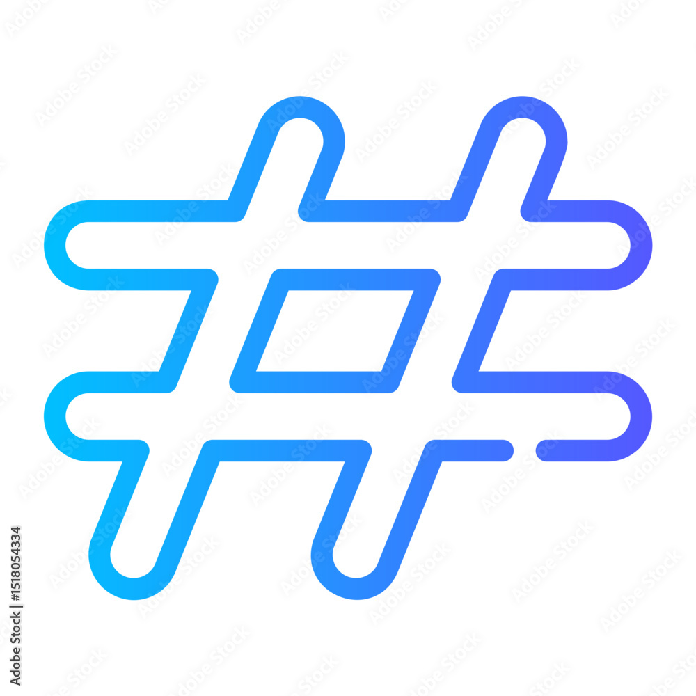 Obraz premium hashtag campaign icon