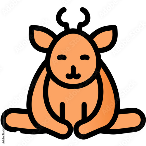 An icon representing the concept of Qurban, which is the Islamic tradition of sacrificing an animal during Eid al-Adha