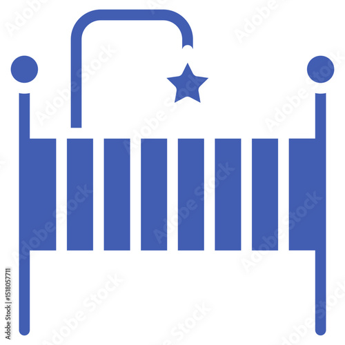 Crib Vector Icons