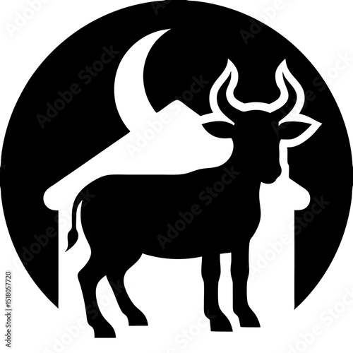 An icon representing the concept of Qurban, which is the Islamic tradition of sacrificing an animal during Eid al-Adha