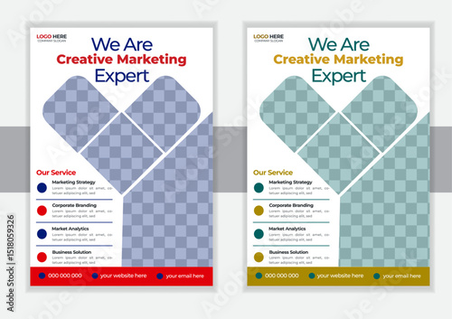Corporate business flyer template design set, Brochure design, cover modern layout, annual report, poster, flyer in A4 with colorful business proposal, promotion, advertise, publication, cover page.