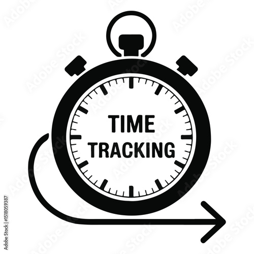 stop watch vector icon. time tracking watch icon. 