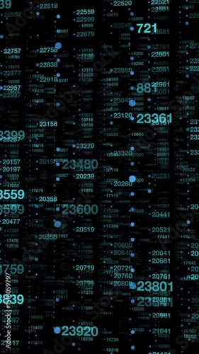 An Abstract Data Visualization showcasing the flow of Digital Information in various forms