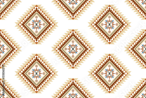 Ikat rug ethnic art seamless pattern traditional and modern style wallpaper, set, geometric, oriental, fabric, clothing, print, ornament, Aztec geometric, furniture