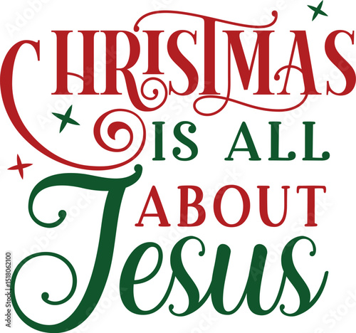 Christmas is all about jesus design file