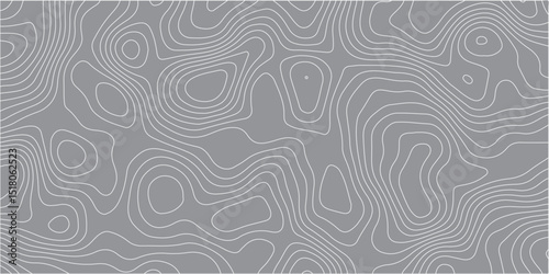 A seamless,abstract pattern resembling topographic lines or wood grain,with thin,flowing light grey lines on a solid medium grey background.The lines form organic,undulating shapes and closed contours
