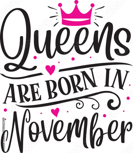 Queens are born in november design file