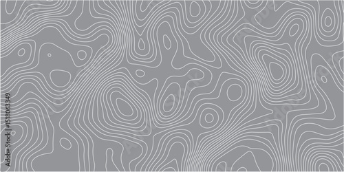 A seamless,abstract pattern resembling topographic lines or wood grain,with thin,flowing light grey lines on a solid medium grey background.The lines form organic,undulating shapes and closed contours