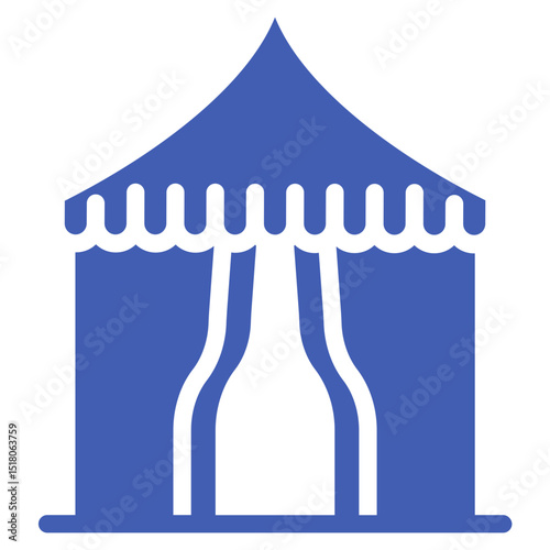 Circus Tent Vector Icons