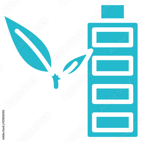 Eco Battery Vector Icons