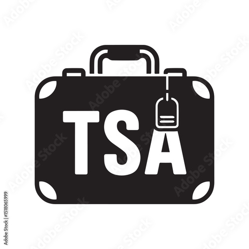 TSA Luggage Security Icon