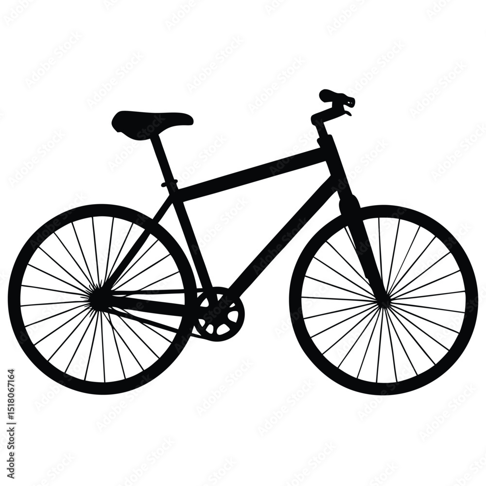 Fototapeta premium bicycle silhouette vector