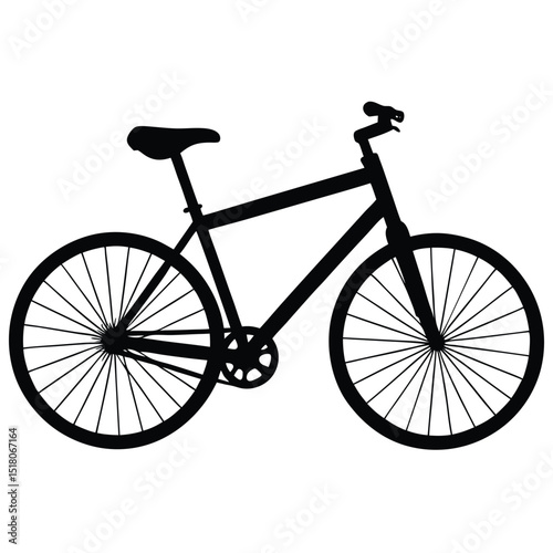 bicycle silhouette vector