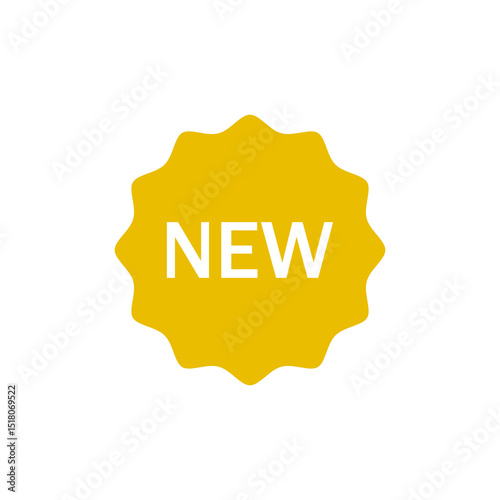 New label icon. Sign, label, sticker. Flat design style