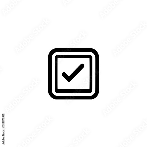  icon representing validation with check mark symbol