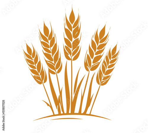 Wheat rye graphics ears