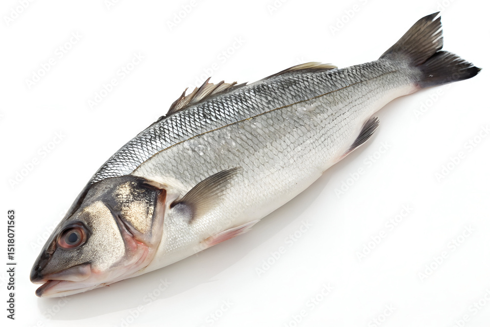 Obraz premium fresh fish on white background