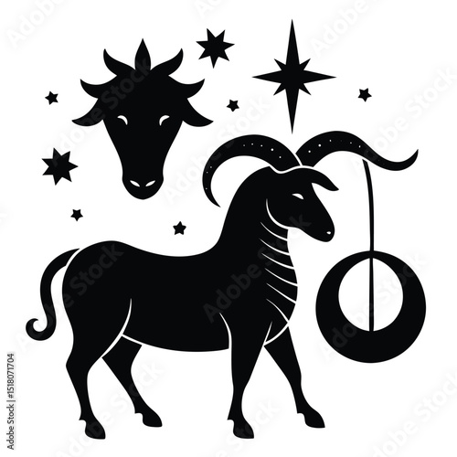 vector illustration of a horse