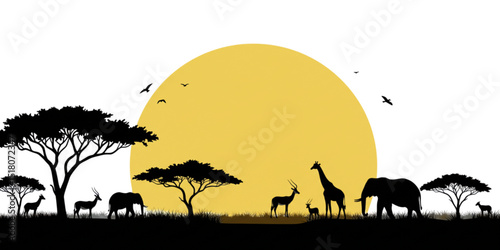 vector illustration of a jungle