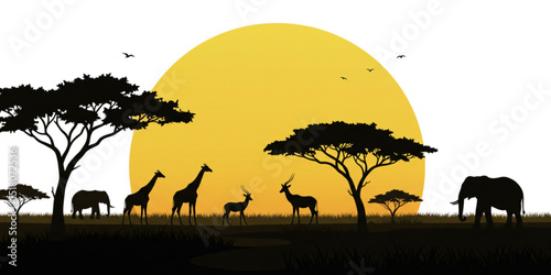 vector illustration of a jungle