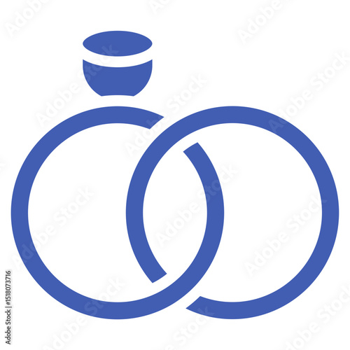 Wedding Rings Vector Icons