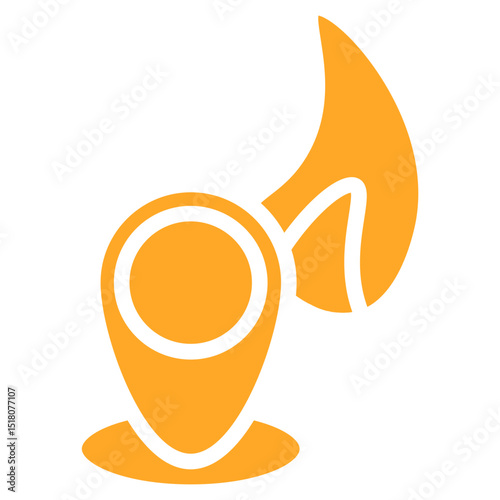 Fire Location Vector Icons