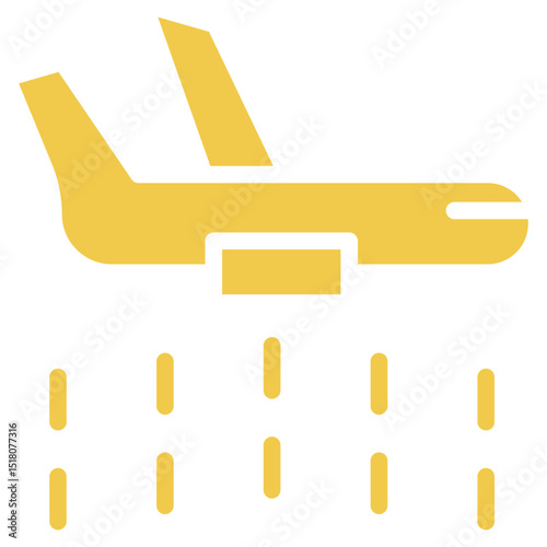 Firefighter Plane Vector Icons