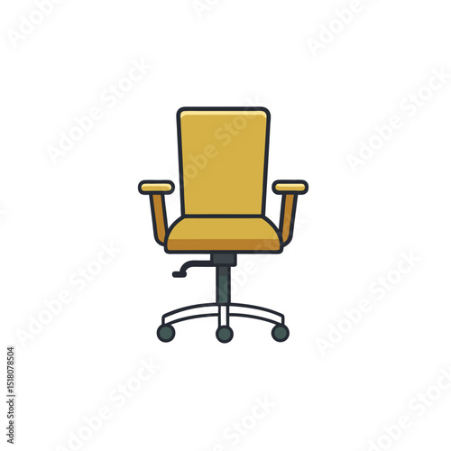 office chair icon, office chair vector illustration.