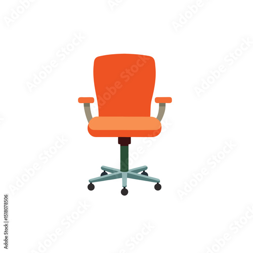 A vibrant office chair ideal for workspace design.
