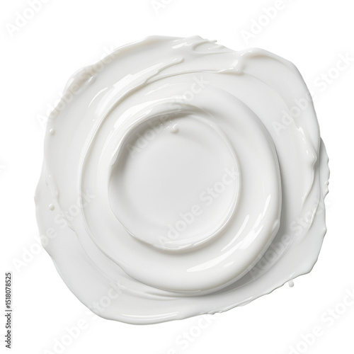 cream smears realistic white cosmetic gel creamy toothpaste blobs isolated on transparent background