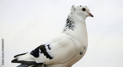 Pied Torresian Imperial Pigeon White Black Wing Tip Avian Wildlife Bird photo