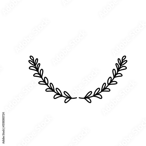 Ornamental leaves divider 