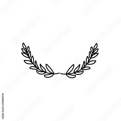 Ornamental leaves divider 