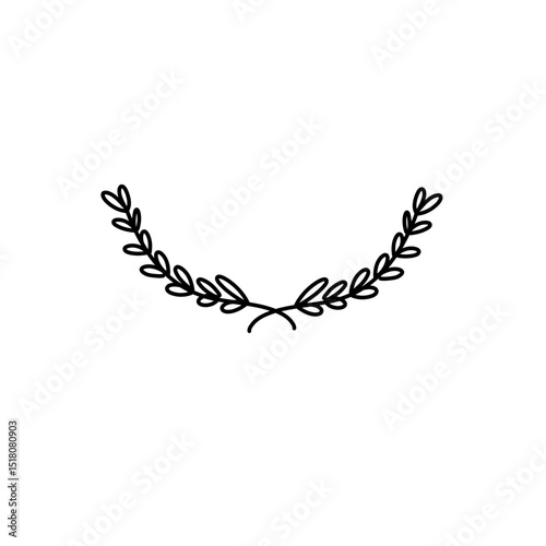 Ornamental leaves divider