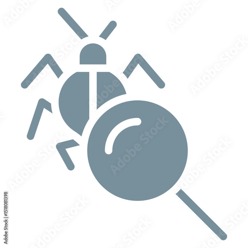 Bug Search Vector Icons