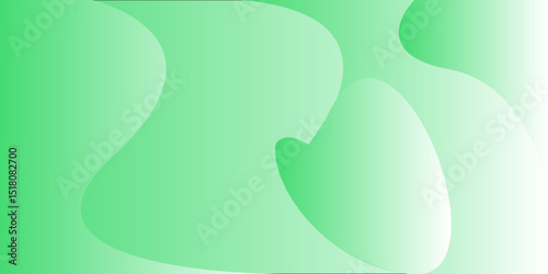 Green heart symbol on abstract leaf background with eco design elements