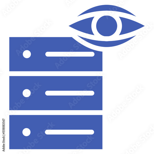 Database Vision Vector Icons