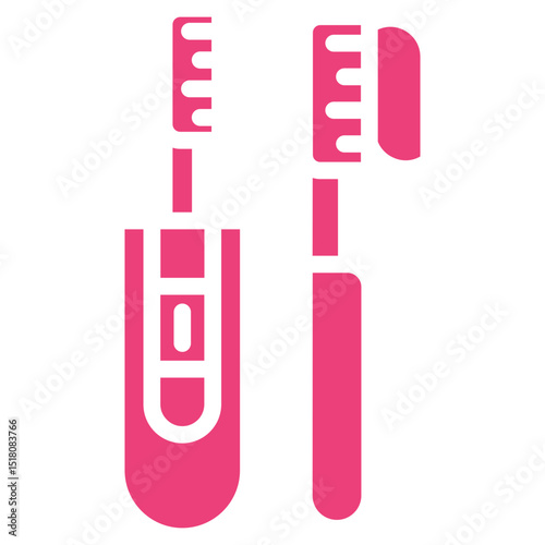 Tooth Brushes Vector Icons