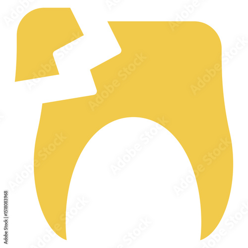 Broken Tooth Vector Icons