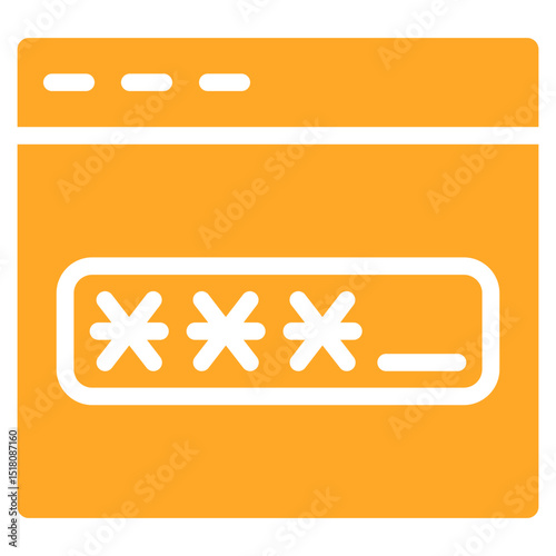 Browser Password Vector Icons