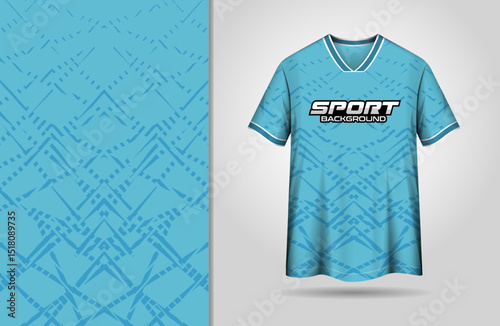 Sport jersey design with pattern background