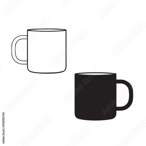 Mug vector design